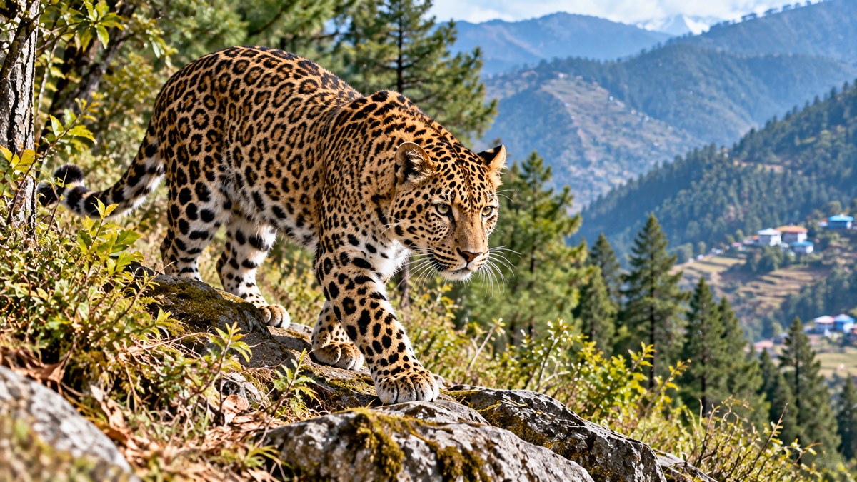 Leopard kills Ghanshyam Rikhari’s cow in daylight attack near home in Almora’s Rikhari village
