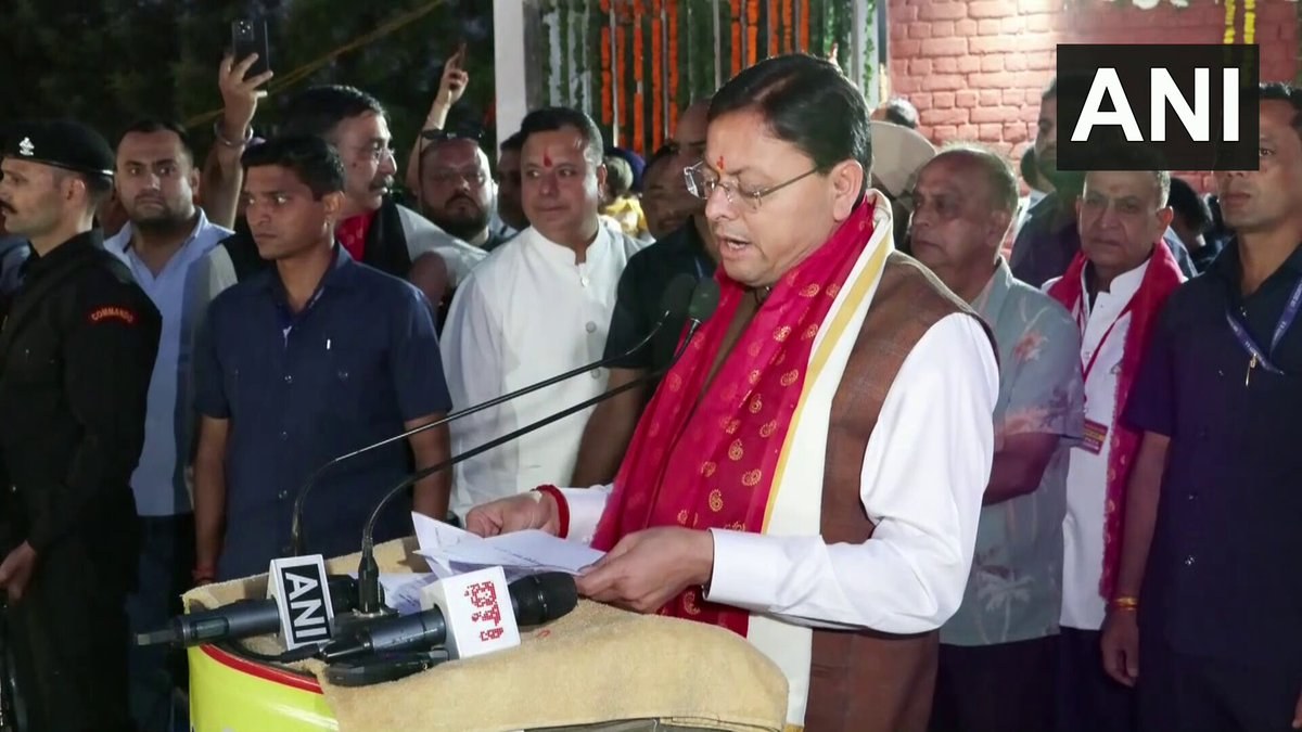 Dhami says Uttarakhand reclaimed over 13,000 acres, cites Ankita Bhandari case in Dehradun