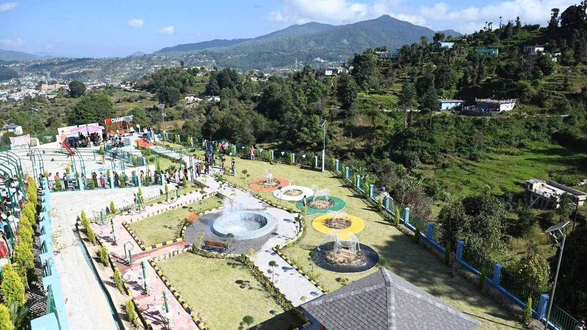 Pushkar Dhami inaugurates Devbhoomi Rajat Jayanti Park built at ₹1.37 crore cost, meets locals