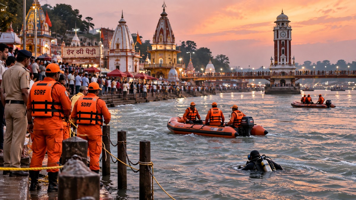 14-year-old swept away in Ganga during Ganpati immersion in Haridwar