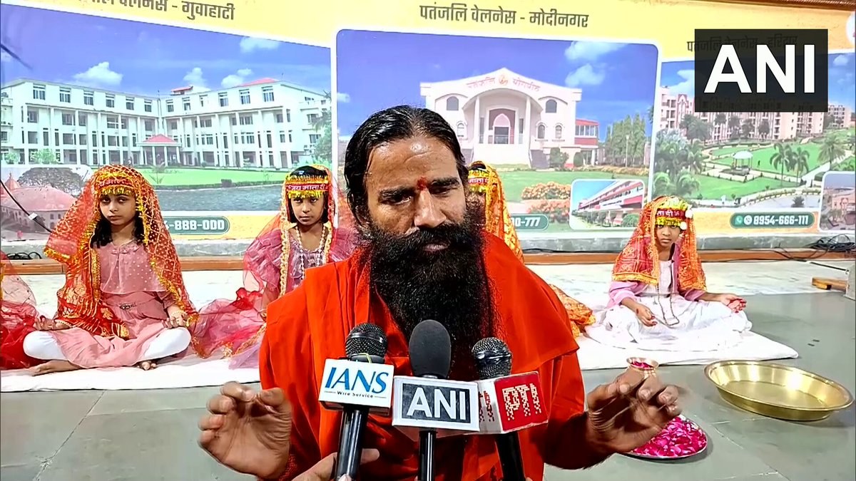 Baba Ramdev in Haridwar calls for system to prevent atrocities against women during Navratri