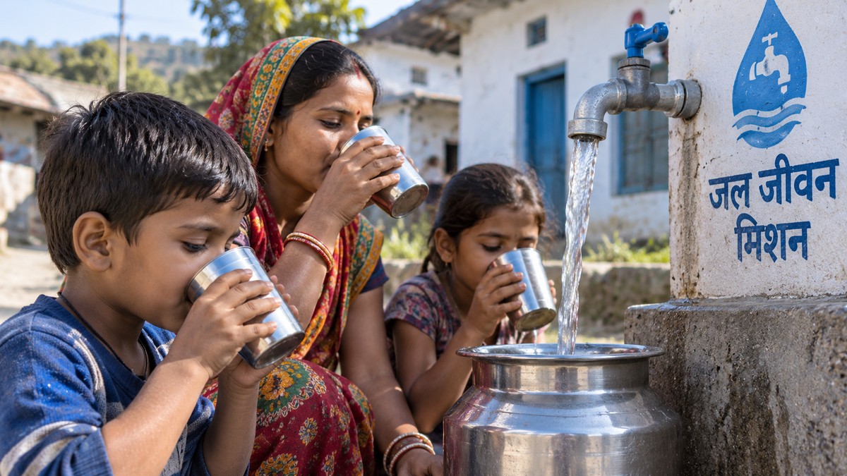 Bhangeri villagers report skin problems after new Jal Jeevan Mission water link