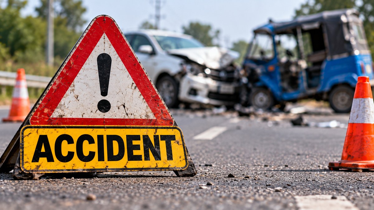 3 killed, 6 injured after car and e-rickshaw crash near Thithaula on Laksar-Roorkee road