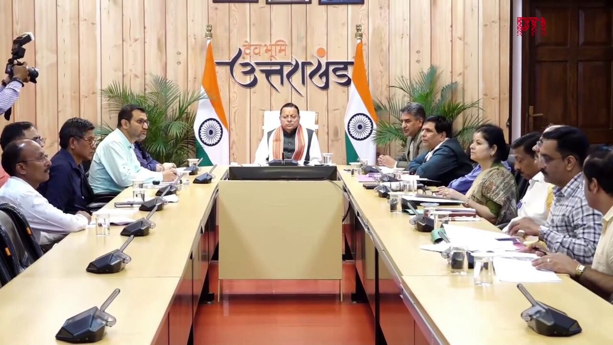 Uttarakhand CM Pushkar Singh Dhami chairs Sanskrit Education Department review in Dehradun