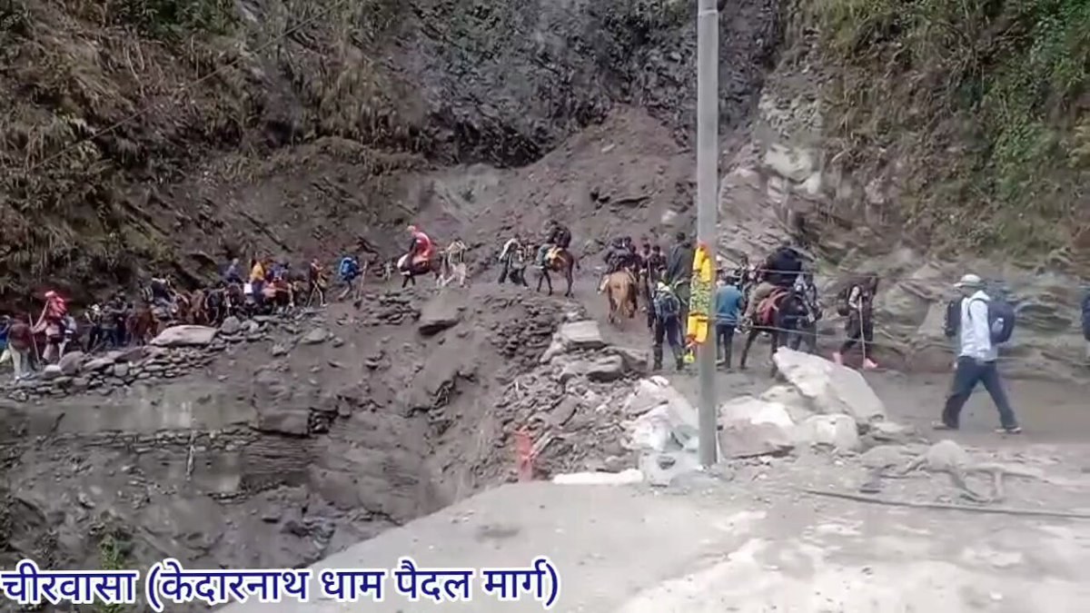 Kedarnath Dham foot-route update: Police escort pilgrims safely across Chirbasa disrupted site