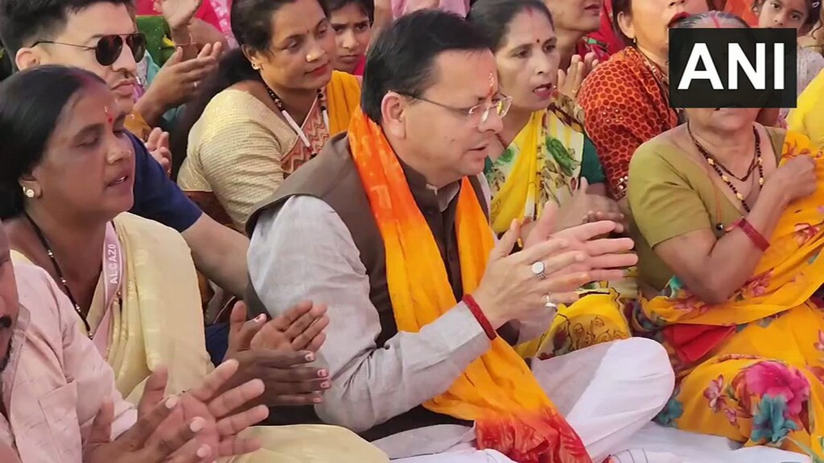 Uttarakhand CM Pushkar Singh Dhami unveils Lord Hanuman idol at Banbasa’s Patni Tiraha