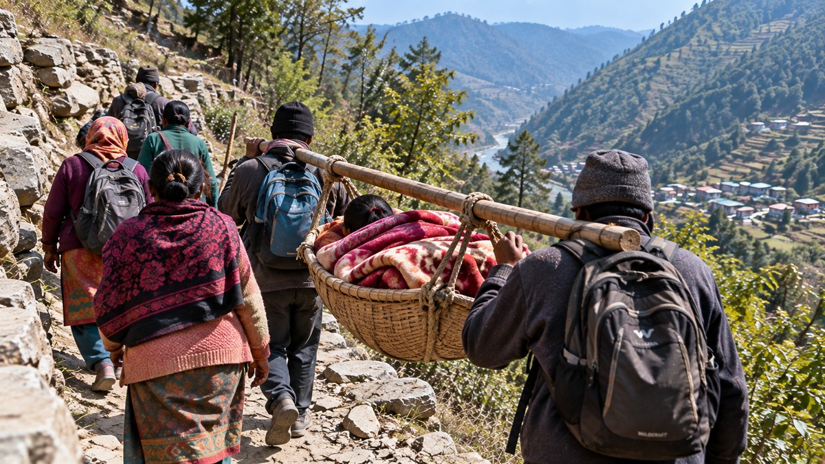 Thalidhar villagers carry partum woman home as road protest reaches day 53