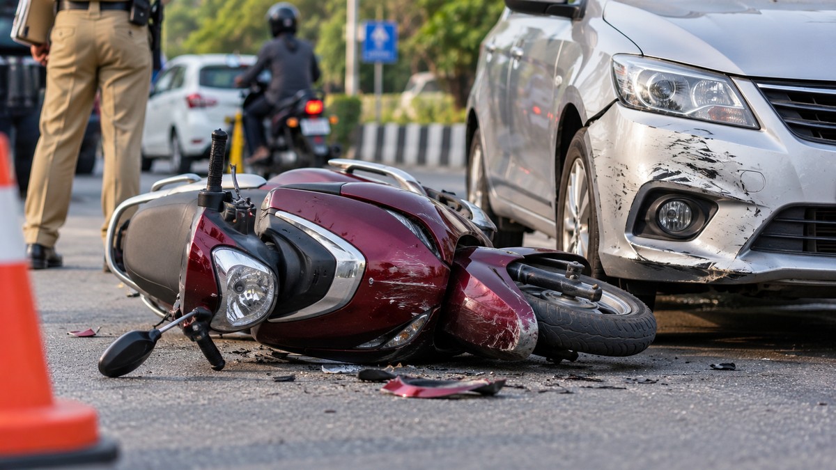 Khatima police file FIR after unidentified vehicle injures 2 scooter riders