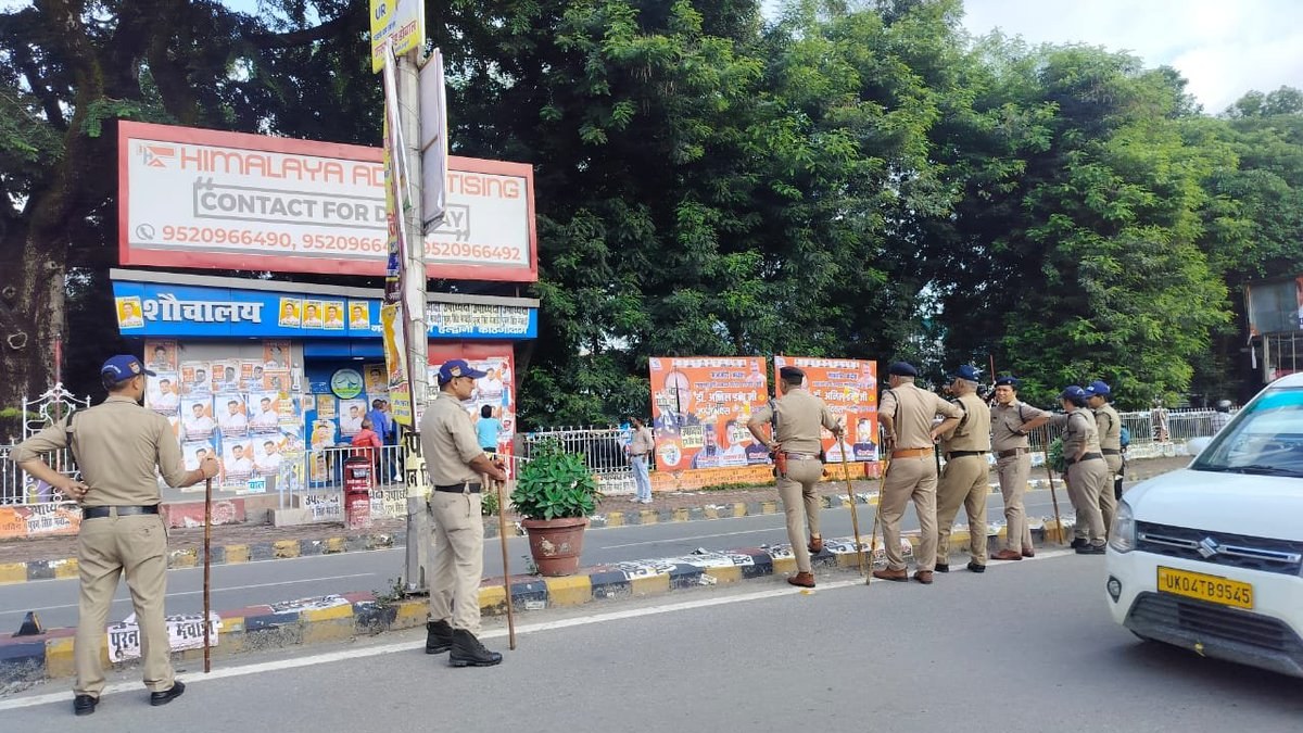 Nainital Police intensify student union election security with checks, announcements and cleanup