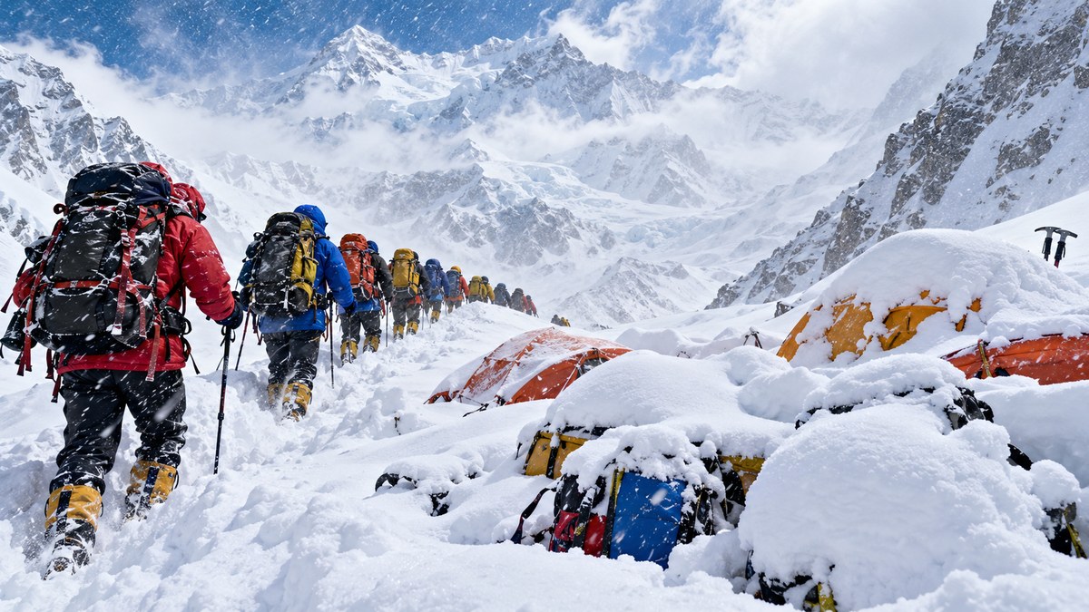 52-hour snowstorm forces 16-member Bageshwar climbing team to turn back, gear buried