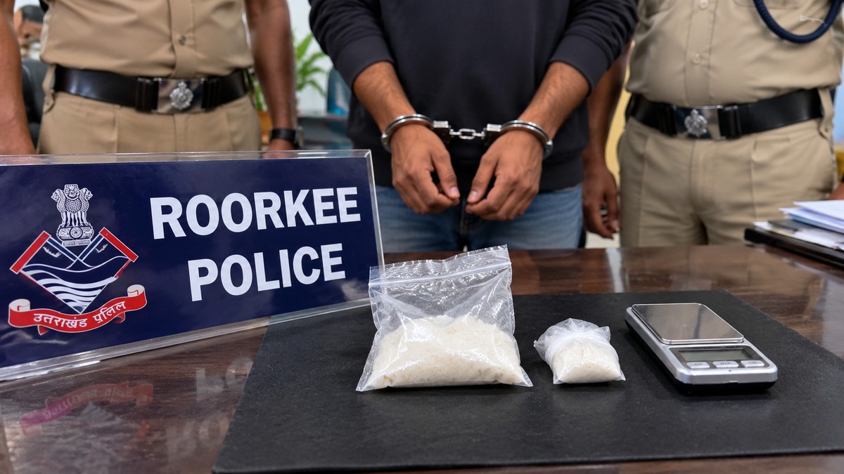 Laksar police arrest man after seizing 15.82 grams of smack