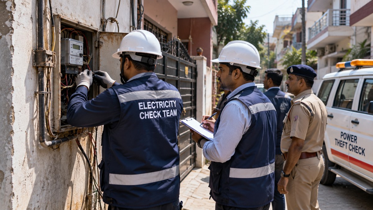 Power theft found at around 30 homes during Purampur village raid