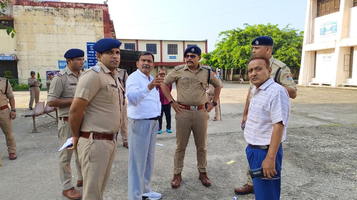 छात्र संघ चुनाव से पहले एसएसपी अजय गणपति ने सुरक्षा जांची, घुड़सवार दल और वज्र वाहन तैनात