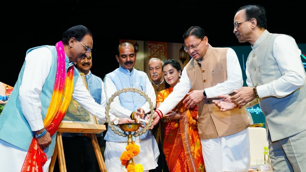 Dhami closes Lekhak Gaon festival, unveils publications and outlines Uttarakhand’s literary plans