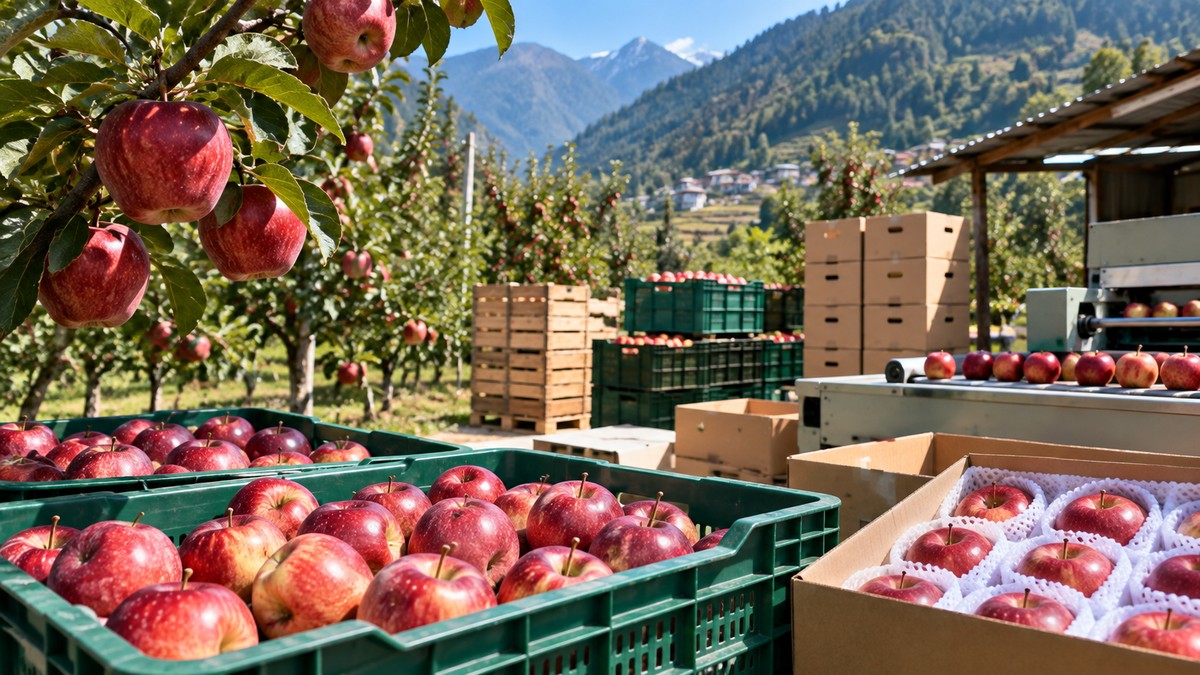 Uttarkashi apple grower Sundas builds income and jobs through grading unit