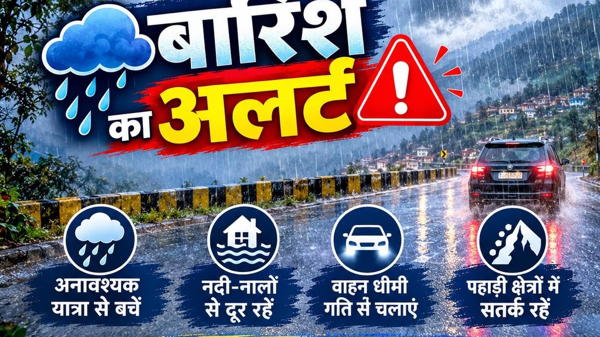 Almora Police issues rain advisory for Uttarakhand, urges caution on hills and calls to 112