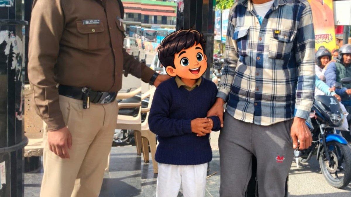 Pithoragarh Police reunite child found wandering near Roadways Tiraha with family