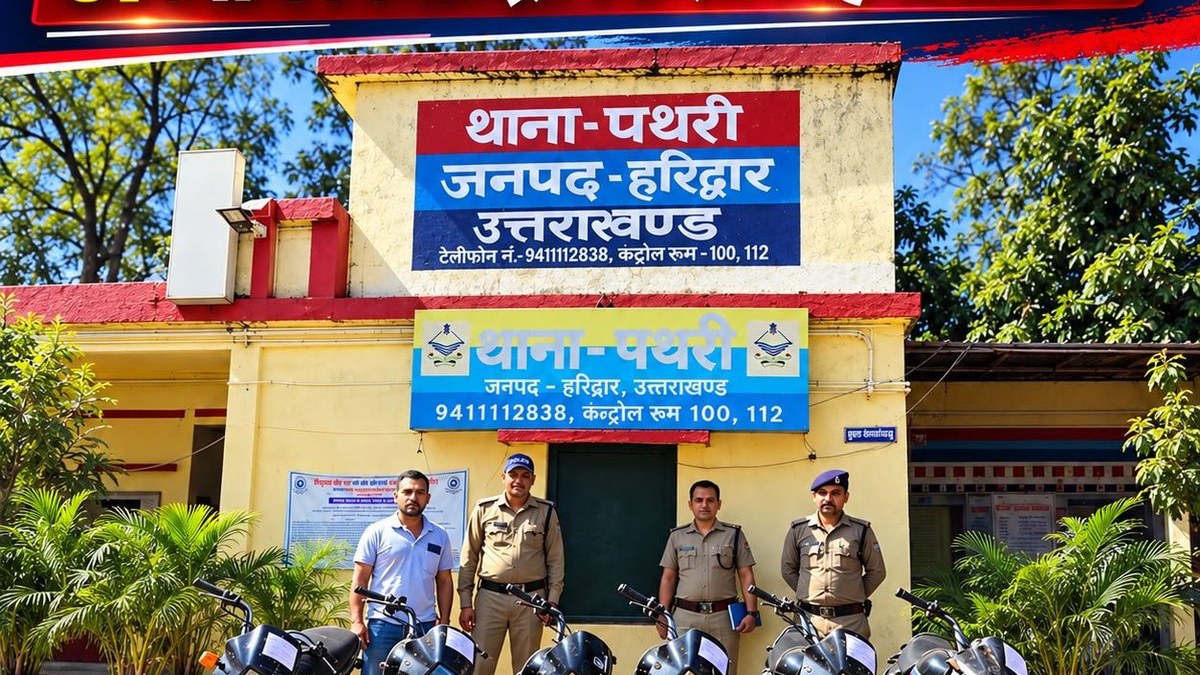 हरिद्वार में 6 चोरी की मोटरसाइकिलों के साथ विधि विवादित किशोर हिरासत में, 2 दिन में खुलासा