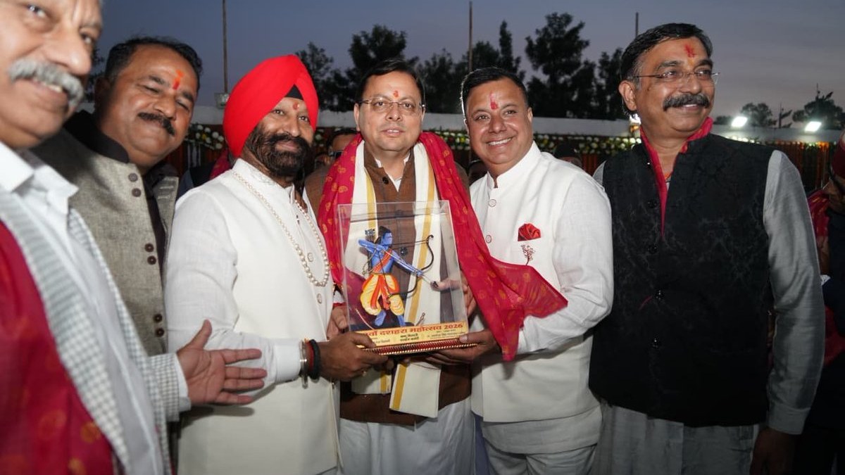 Pushkar Singh Dhami joins Dehradun Dussehra event, links Ram’s ideals to truth and development