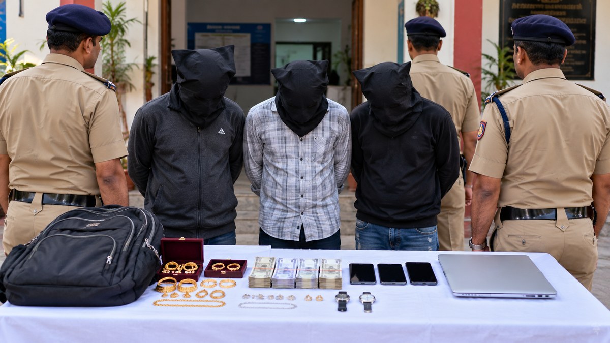 टनकपुर में घर से चोरी का पुलिस ने किया खुलासा, 3 गिरफ्तार; सोने का झुमका और नकदी बरामद