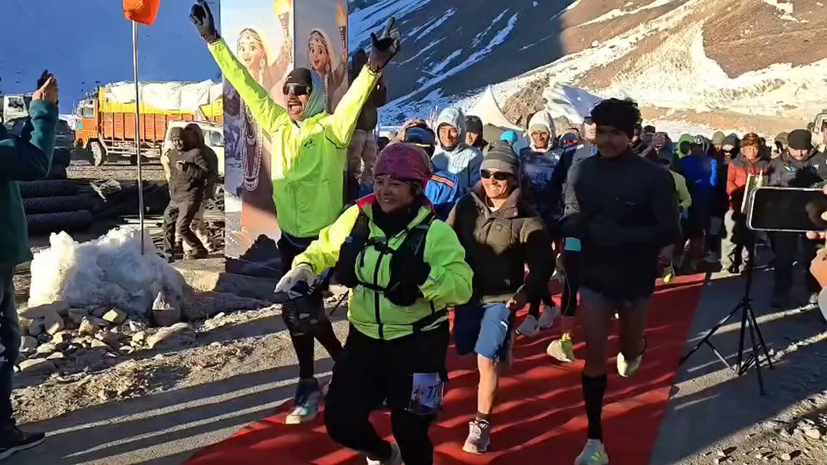 Around 1,100 runners brave minus 7°C at high-altitude Adi Kailash Run in Pithoragarh
