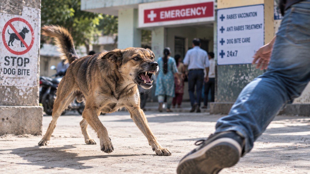 Rabid dog bites 12 people in Mori market, including schoolchildren