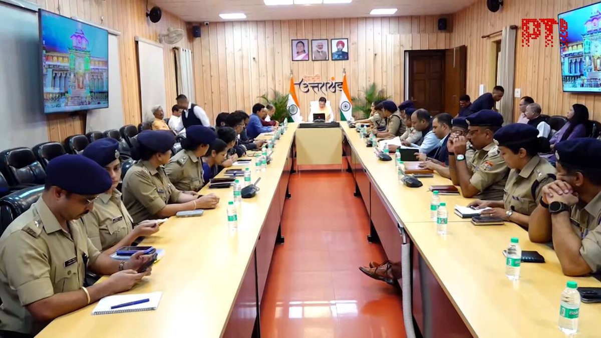 Dhami chairs Uttarakhand meeting on Char Dham Yatra, roads, law and order and healthcare