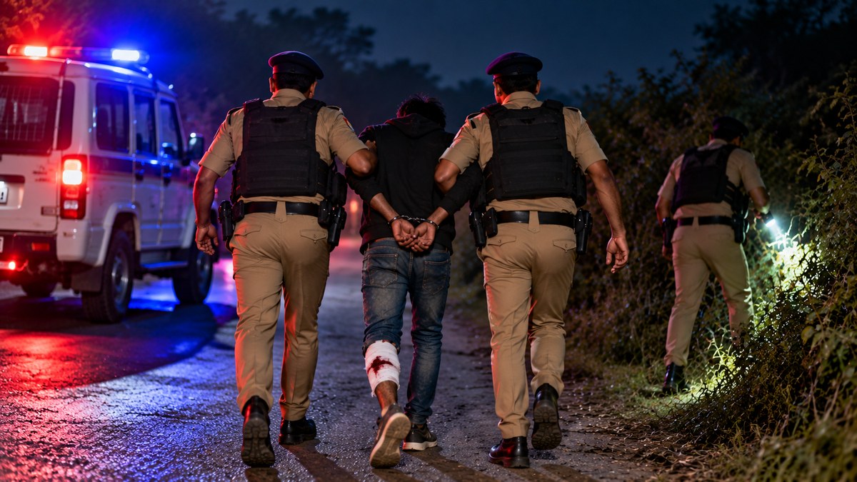 Haridwar police capture Happy murder suspect after jungle gunfight; accomplice escapes