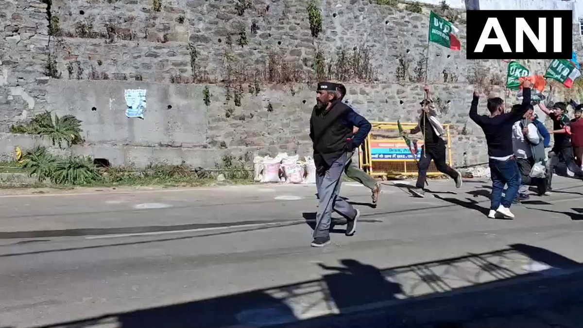 UKD stages protest as Uttarakhand Assembly session begins at Bhararisain in Chamoli