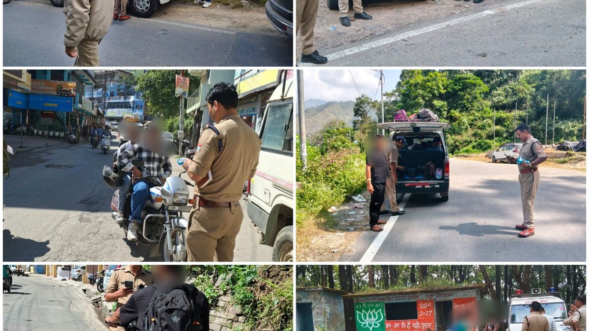 पर्यटन सीजन में अल्मोड़ा पुलिस की सख्ती, 174 वाहन चालकों पर एमवी एक्ट में कार्रवाई