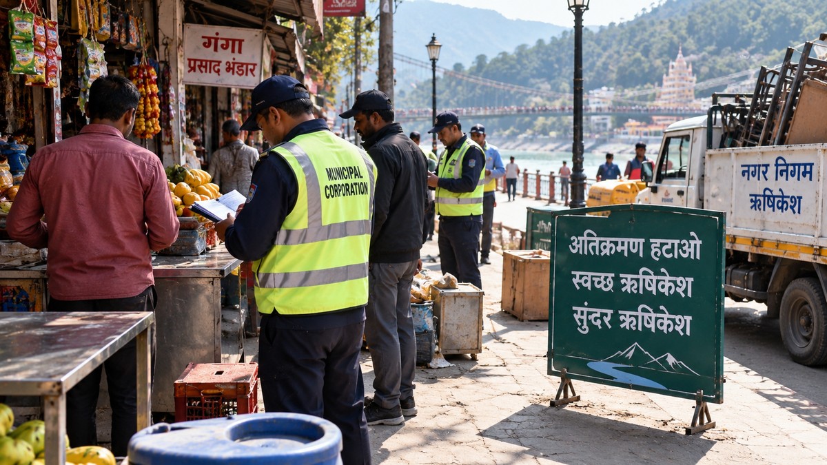 Rishikesh civic team issues 21 challans over encroachment and littering