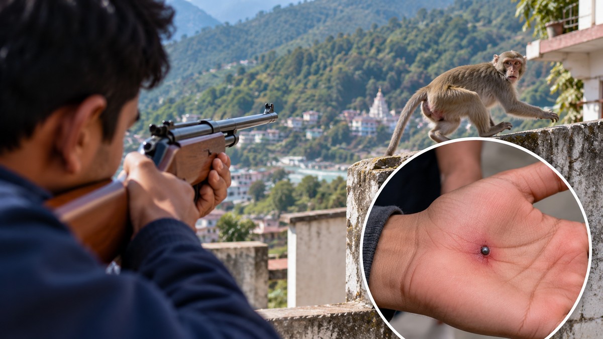 18-year-old treated after pellet from monkey-scaring gun lodges in hand