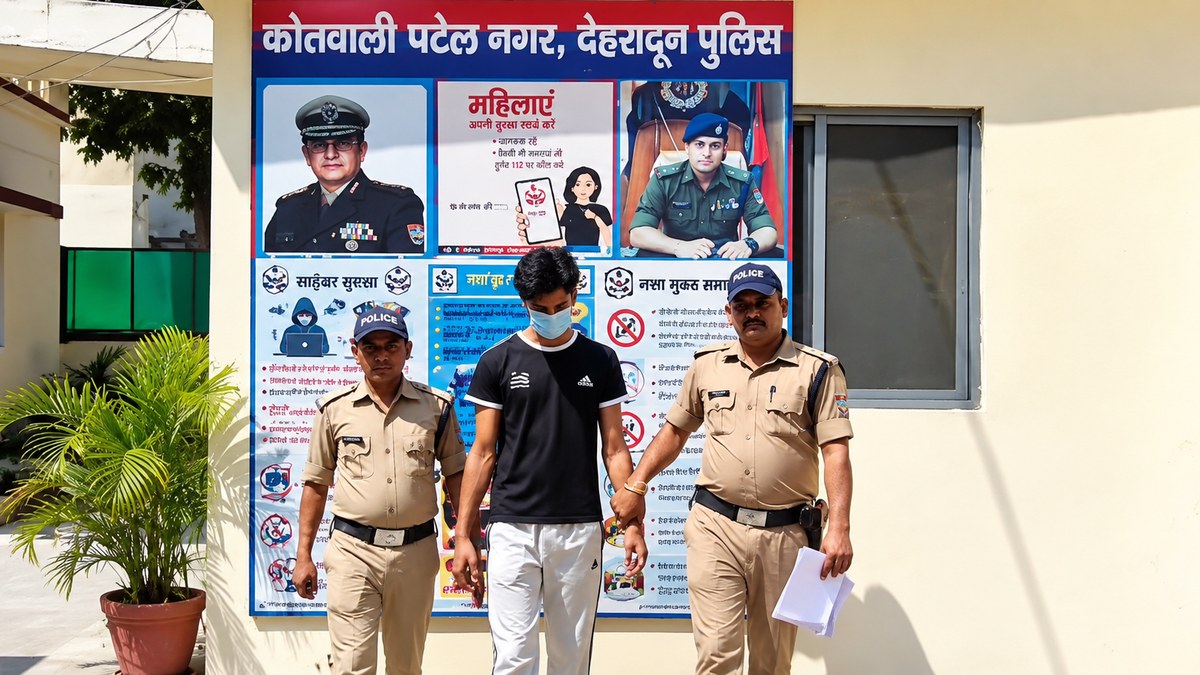 देहरादून के पटेलनगर में फायरिंग का वांछित आरोपी गिरफ्तार, कॉलेज विवाद से जुड़ा मामला